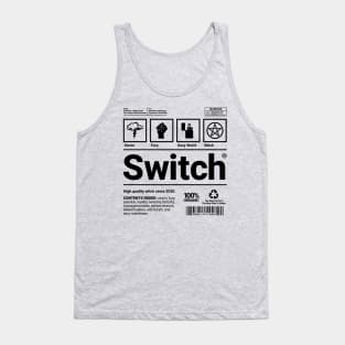 Switch Shipping Label - Motherland: Fort Salem (Black Font) Tank Top